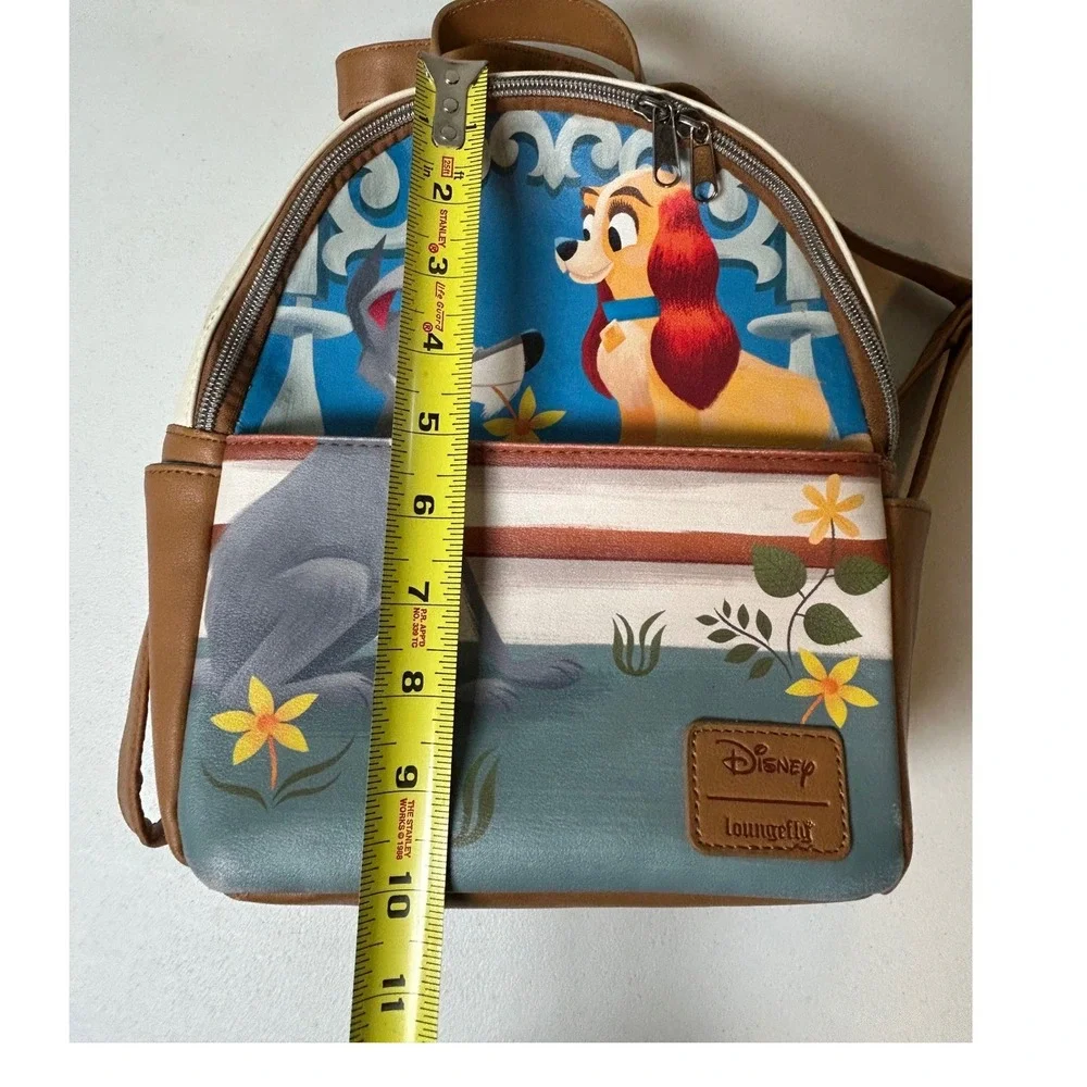 Disney Loungefly Mini Backpack Purse Lady and the Tramp Bella Notte Scene